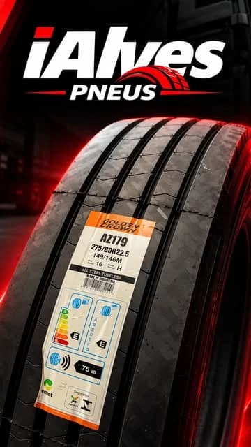 Pneu liso 275/80 R22.5 no estoque da iAlves